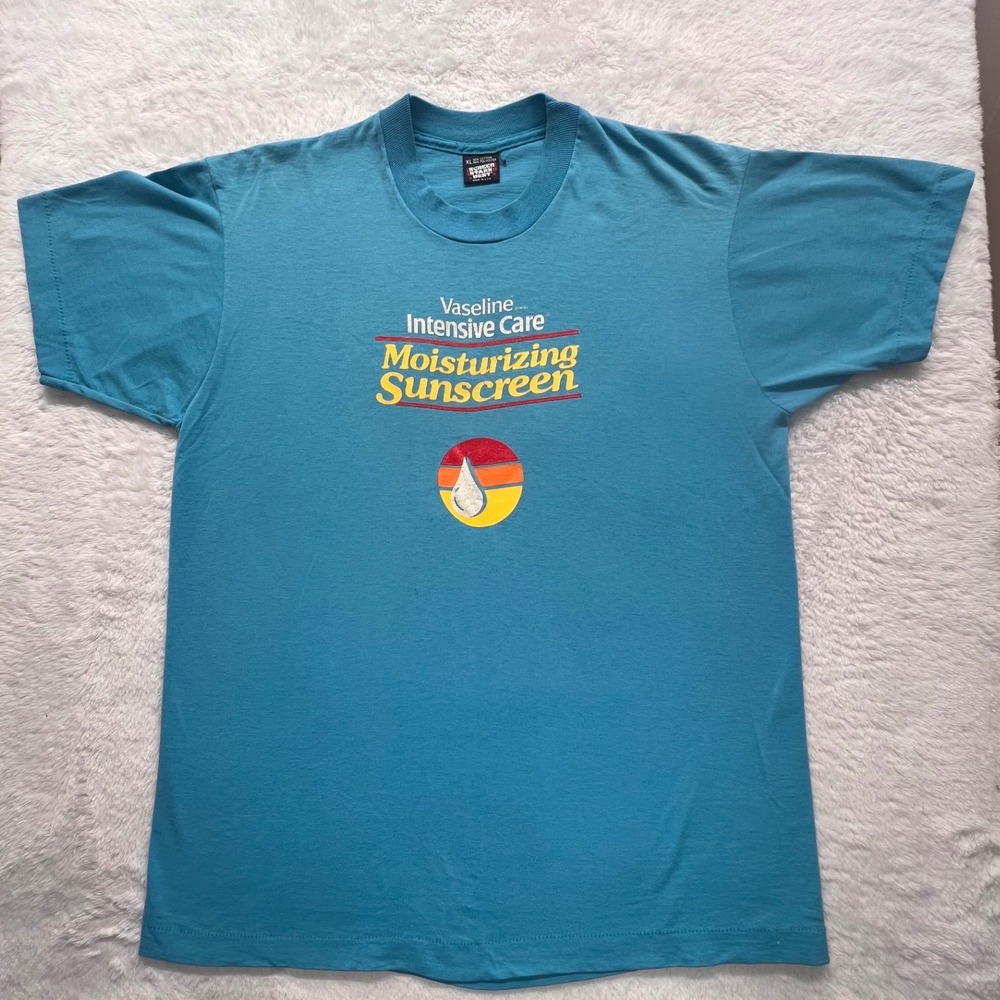 Vintage Vaseline Intensive Care‎ Moisturizing Sunscreen Promo T-Shirt XL